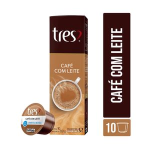 Cápsula de Café Espresso 3 CORAÇÕES com Leite Caixa 9g 10 Unidades