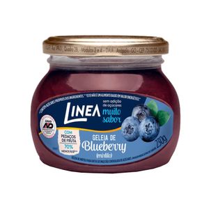 Geléia Zero Adição de Açucar LINEA Mirtilo Frasco 230g