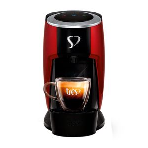 Cafeteira Expresso TRÊS CORAÇÕES Touch Vermelha Automática Caixa 1un 127V