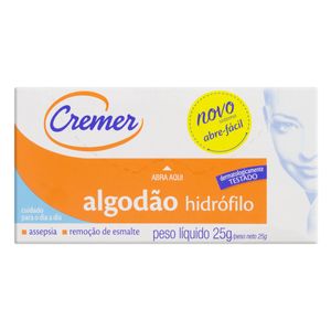 Algodão Hidrófilo Cremer Caixa 25g