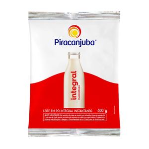 Leite em Pó Instantâneo PIRACANJUBA Integral Sachê 400g