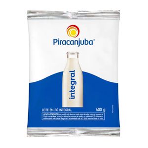 Leite em Pó PIRACANJUBA Integral Pacote 400g