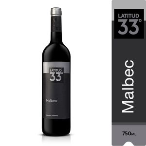 Vinho Argentino Tinto Seco LATITUD 33º Malbec Garrafa 750ml