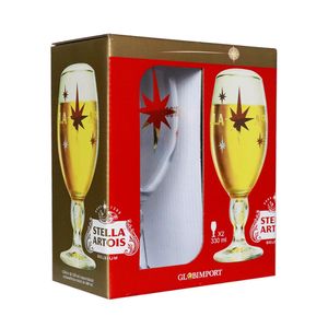 Kit Taças para Cerveja GLOBIMPORT Stella Fest 330ml 2un