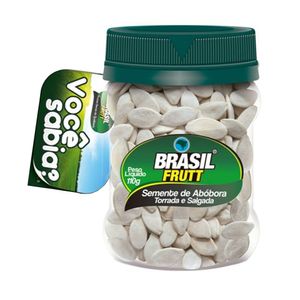 Semente de Abóbora Torrada e Salgada Brasil Frutt Pote 110g