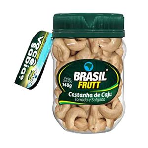 Castanha de Caju Torrada e Salgada Brasil Frutt Pote 140g