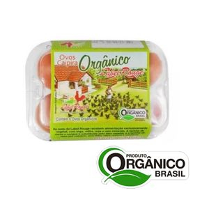 Ovos Caipira Vermelhos LABEL ROUGE Orgânico Contém 6 Unidades