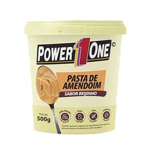 Pasta de Amendoim Integral POWER1ONE Beijinho Pote 500g