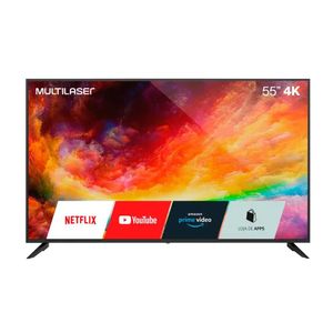 Smart TV Multilaser 55 4K HDR DLED Wi-FI USB HDMI Linux- TL025M