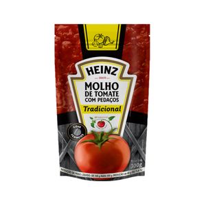 Molho de Tomate com Pedaços HEINZ Tradicional sachê 300g