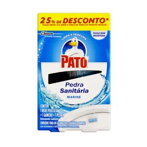 Pedra Sanitária PATO Fragrância Marine 25% Caixa 25g