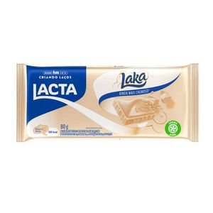 Chocolate LACTA Laka Branco Tablete 80g