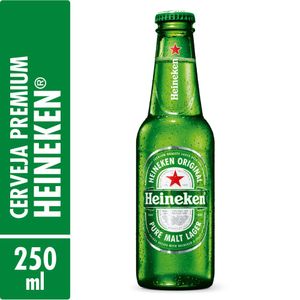 Cerveja Lager HEINEKEN Premium Garrafa 250ml