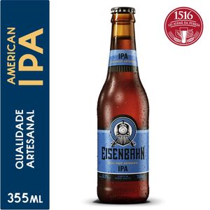 Cerveja Puro Malte EISENBAHN American Ipa Long Neck 355ml