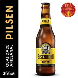 Cerveja Pilsen EISENBAHN Puro Malte Long Neck 355ml