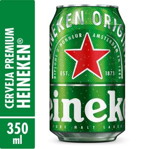 Cerveja HEINEKEN Puro Malte Lager Lata 350ml