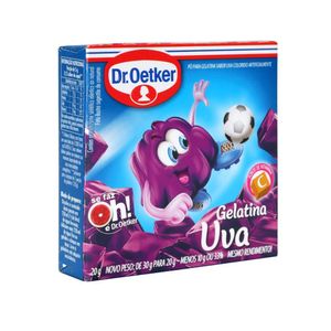 Gelatina em Pó DR. OETKER Sabor Uva Caixa 20g