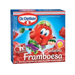 Gelatina em Pó DR. OETKER Sabor Framboesa Caixa 20g