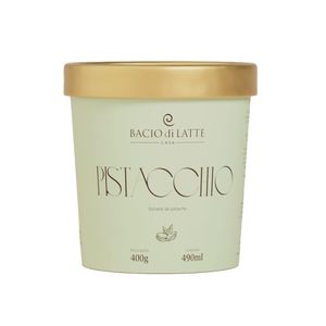 Sorvete com Pistache BACIO DI LATTE Pote 490ml