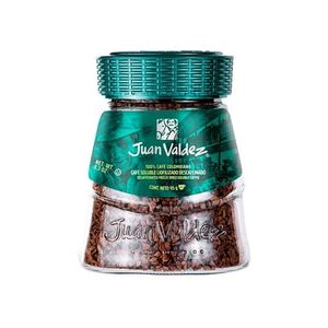 Café Solúvel Colombiano JUAN VALDEZ Descafeinado Frasco 95g