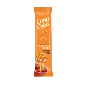 Snack de Batata Sabor Churrasco e Mel Long Chips Embalagem 75g