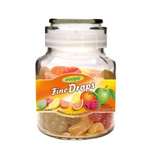 Mix de Balas de Frutas Sortidas WOOGIE Fine Drops Pote 300g