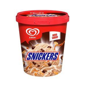 Sorvete KIBON Snickers Pote 800ml