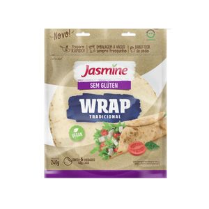 Massa Tortilha Jasmine Tradicional sem Glúten Pouch 240g