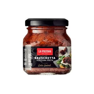 Brusqueta La Pastina Azeitona Preta Frasco 140g
