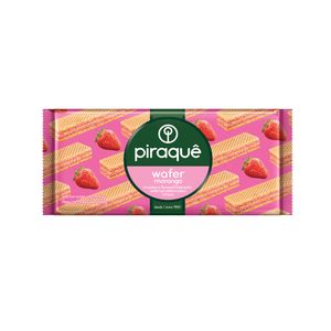 Biscoito Wafer Piraquê Sabor Morango Embalagem 100g