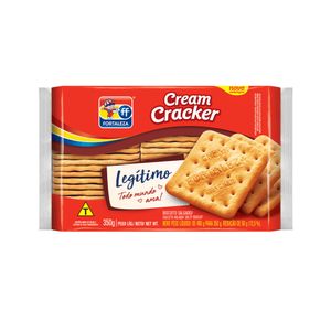 Biscoito Cream Cracker Fortaleza Legítimo Embalagem 350g