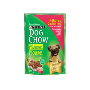 Ração Dog Chow Filhote Sabor Carne com Leite Sachê 100g