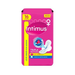 Absorvente Tripla Proteção INTIMUS com Abas Extra Suave 16un