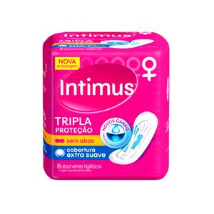 Absorvente Tripla Proteção INTIMUS Sem Abas Extra Suave 8un