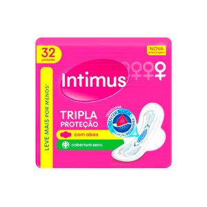 Absorvente Tripla Proteção INTIMUS com Abas Seca 32un