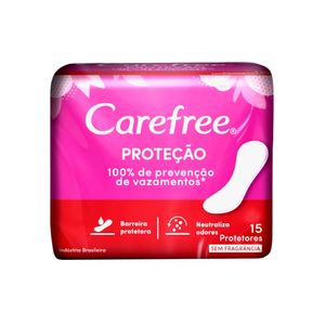 Absorvente Proteção CAREFREE Sem Fragrância 15un