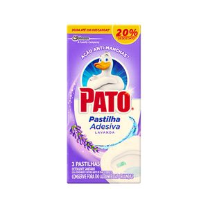 Pastilha Adesiva Sanitária PATO Lavanda Caixa 3un