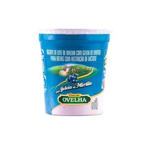 Iogurte Zero Lactose CASA DA OVELHA Com Geleia de Mirtilio Pote 500g