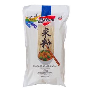 Macarrão Oriental sem Glúten BIFUM Rice Vermicelli Pacote 200g