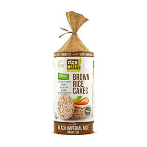 Biscoito de Arroz RICE UP Brown Rice Cakes sem Glúten e sem Sal Embalagem 120g