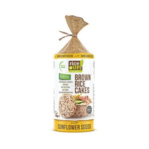 Biscoito de Arroz Integral Semente Girassol RICE UP Embalagem 120g
