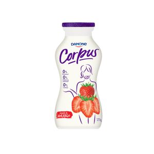 Iogurte Zero Lactose Corpus Sabor Morango Frasco 170g