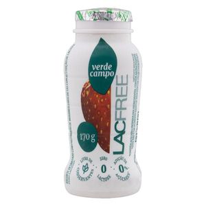 Iogurte Desnatado VERDE CAMPO Morango Zero Lactose Lacfree Frasco 170g