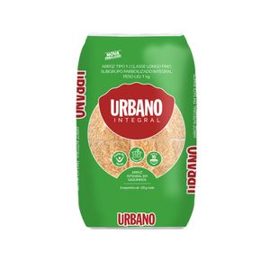 Arroz Integral Saquinho Urbano Parabolizado Pacote 1kg