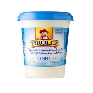 Requeijão Cremoso TIROLEZ Light Pote 200g