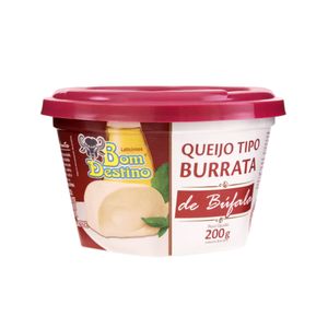 Queijo Tipo Burrata BOM DESTINO Cremoso Pote 200g