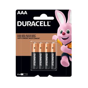 Pilha Palito Alcalina DURACELL AAA 4un