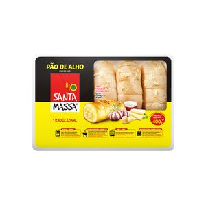 Pão de Alho SANTA MASSA Tradicional Pacote 400g