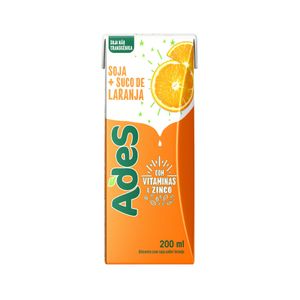 Bebida à Base de Soja ADES + Suco de Laranja caixa 200ml
