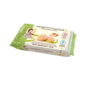 Biscoito Amaretto Sem Glúten e Sem Lactose Matilde Vicenzi Soft com Amêndoas Vicenzi Embalagem 125g